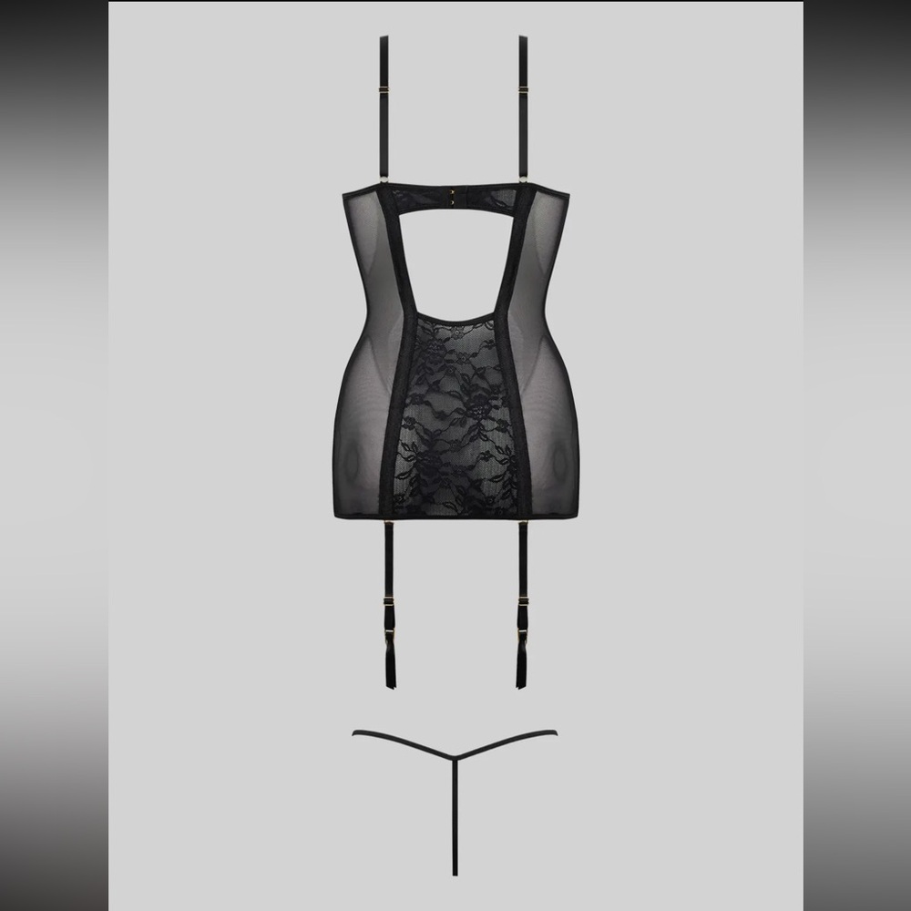 Cage Corset Lace Lingerie Dress - Plus available! - Picture 4 of 9